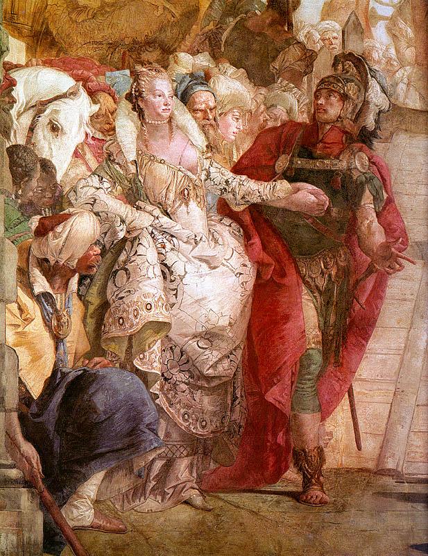 Giovanni Battista Tiepolo The Meeting of Anthony and Cleopatra Sweden oil painting art